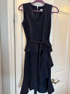 fitted lace wedding dress Miss Circle Women's Sabina Purple Leather Slash Neck Midi Dress main image 0